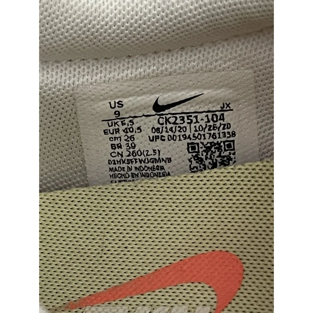 Nike Daybreak Womens Running Shoes Pale Ivory Light Citron Bright Mango US 9 - Picture 7 of 11